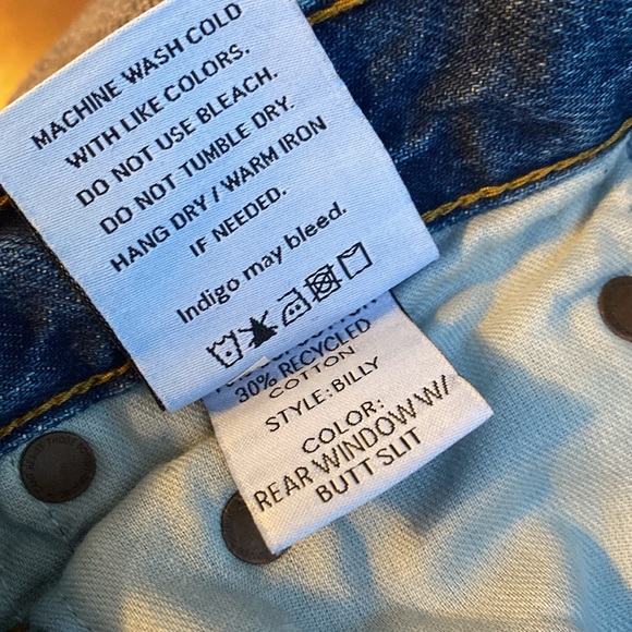 Boyish High Rise Button XXS 24 Straight Ankle Jeans Med Wash - Picture 5 of 14